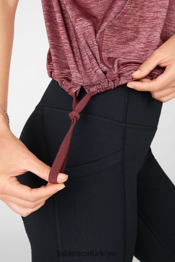 tr Fabletics kadınlar bea kısa kollu kapşonlu paslı funda 40R06B2110