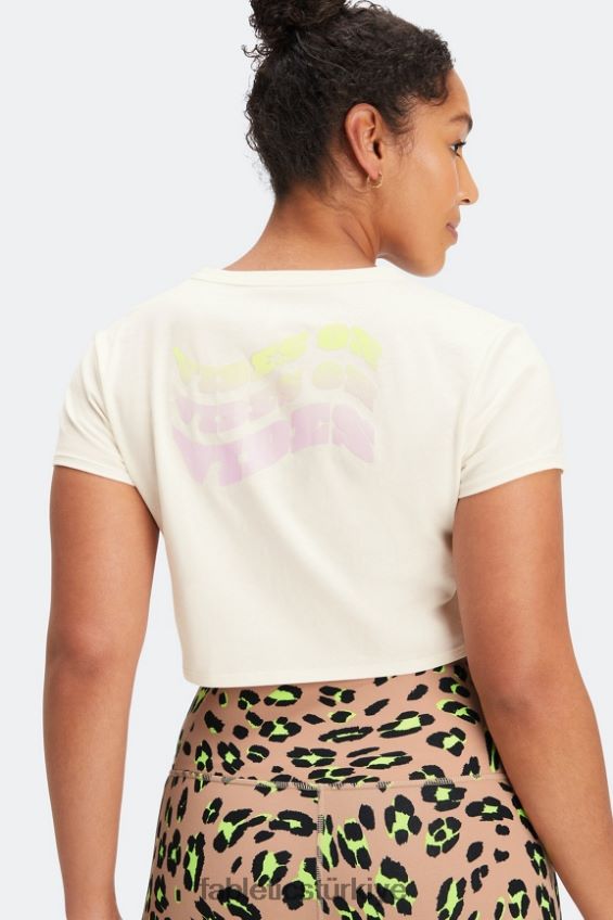 tr Fabletics kadınlar bebek kırpma tee Mascorpone peyniri 40R06B2035
