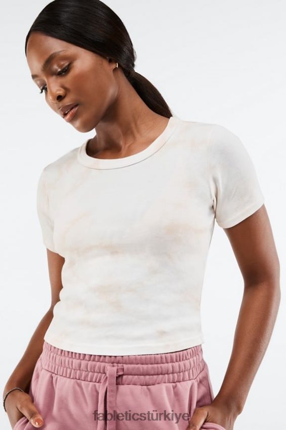 tr Fabletics kadınlar cora ince tişört yulaf kravat boyası 40R06B2070