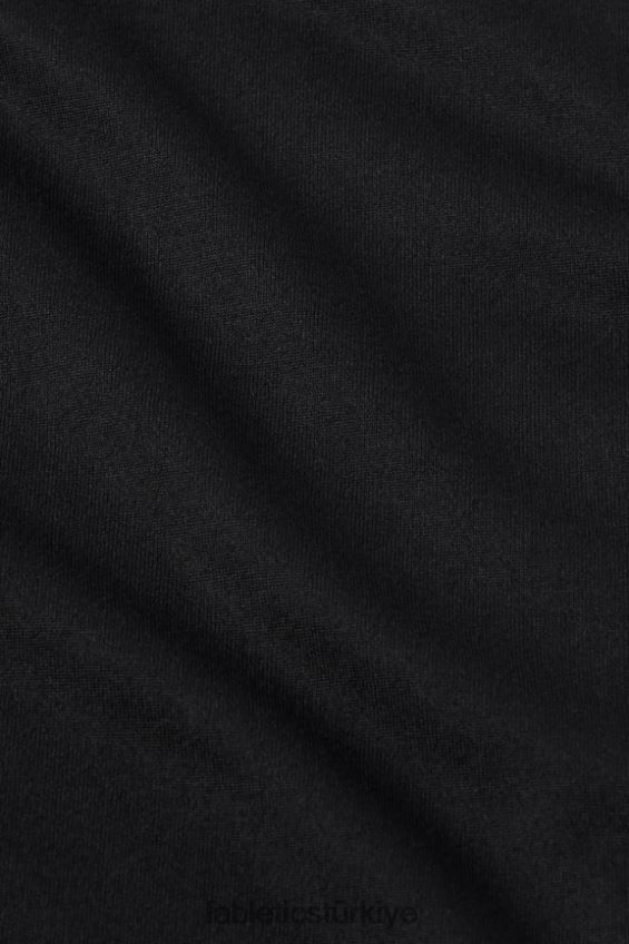 tr Fabletics kadınlar dry-flex v yaka kısa kollu tişört siyah 40R06B1959