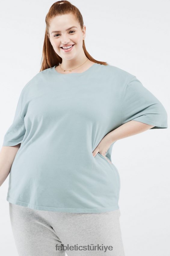 tr Fabletics kadınlar erkek arkadaş tişörtü gerçek indigo ışığı 40R06B2086