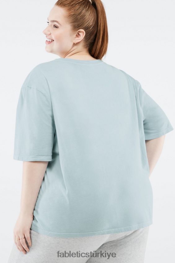 tr Fabletics kadınlar erkek arkadaş tişörtü gerçek indigo ışığı 40R06B2086