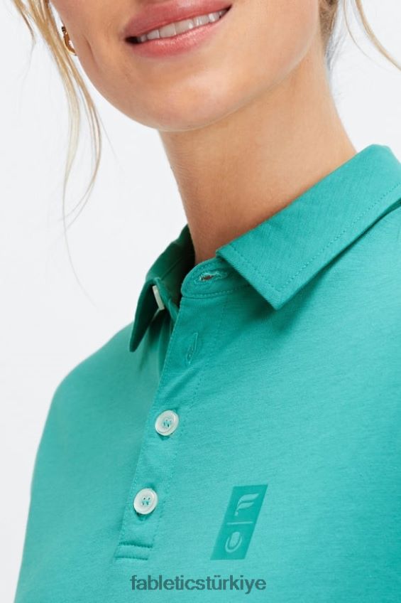 tr Fabletics kadınlar evrensel tenis kısa kollu polo koyu deniz mavisi 40R06B2007