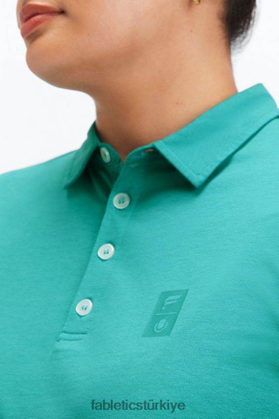tr Fabletics kadınlar evrensel tenis kısa kollu polo koyu deniz mavisi 40R06B2008