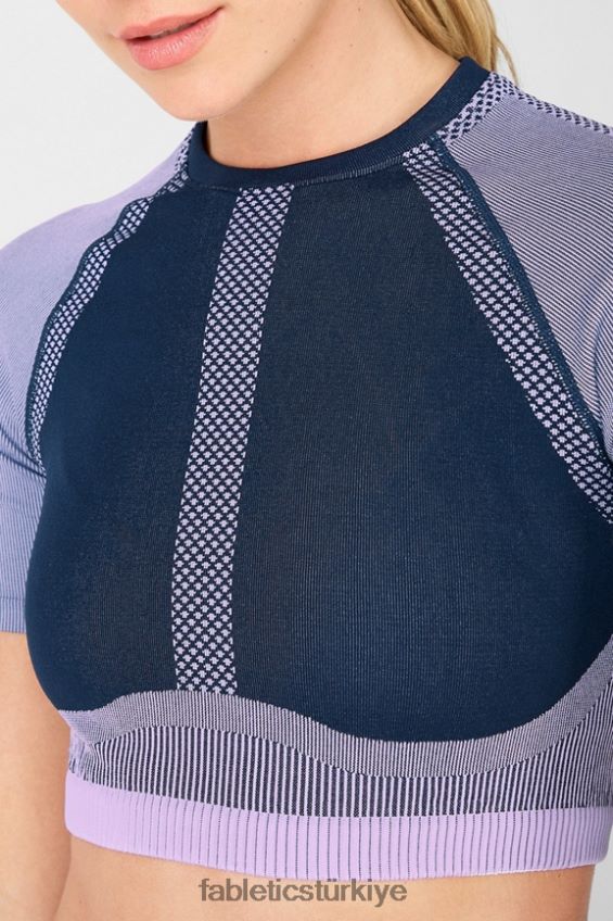 tr Fabletics kadınlar jessie dikişsiz kısa top uçurum/leylak 40R06B2099
