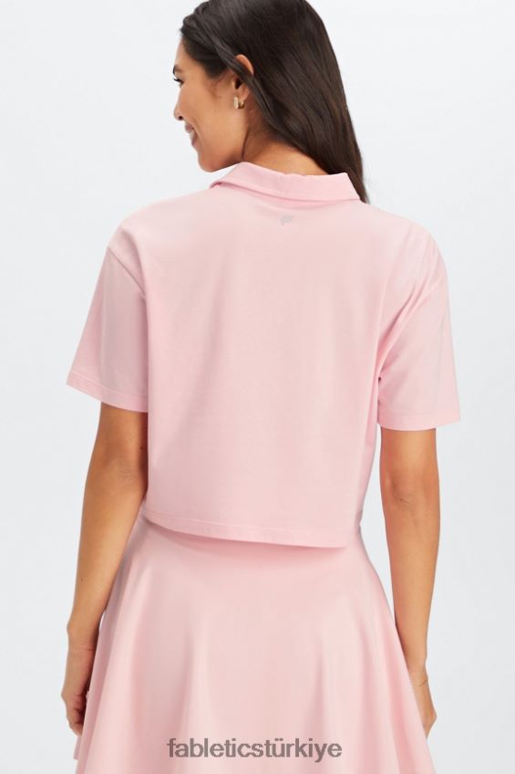 tr Fabletics kadınlar kısa kollu polo orkide pembesi 40R06B2006