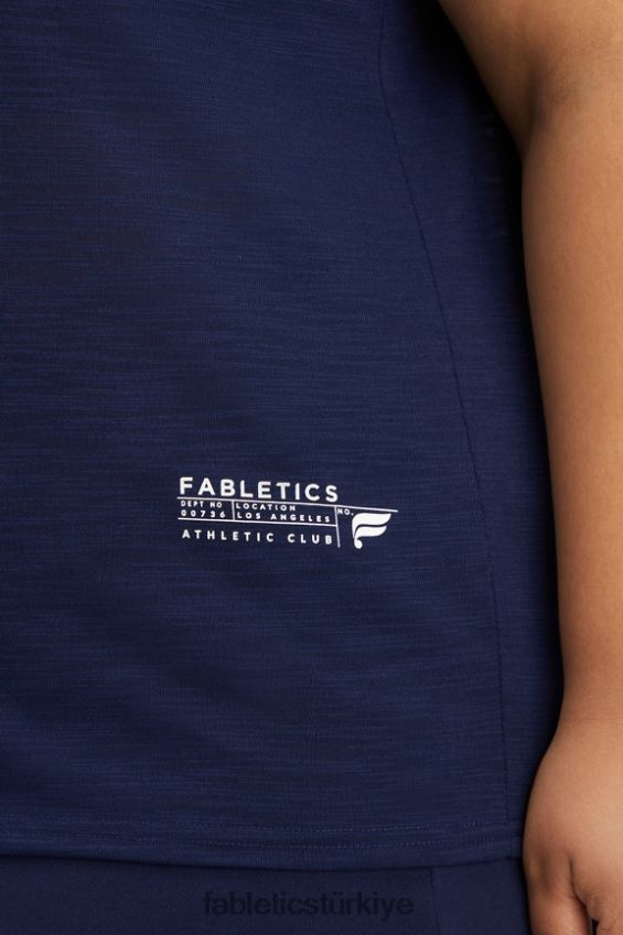 tr Fabletics kadınlar klasik tişört derin donanma/atletizm kulübü 40R06B2022