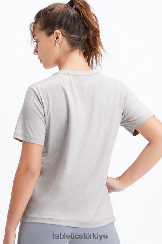 tr Fabletics kadınlar kuru esnek tişört açık gri funda 40R06B2017