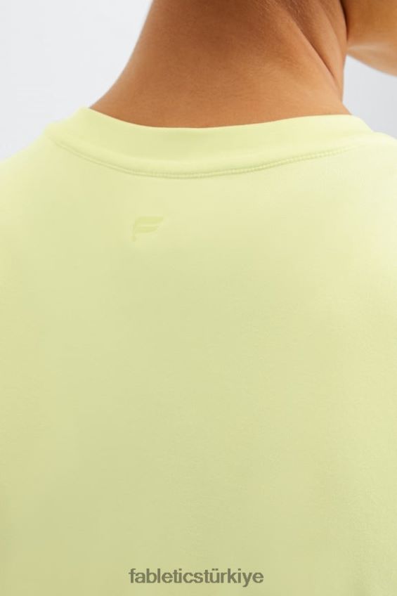 tr Fabletics kadınlar kuru esnek tişört limon kreması 40R06B2018