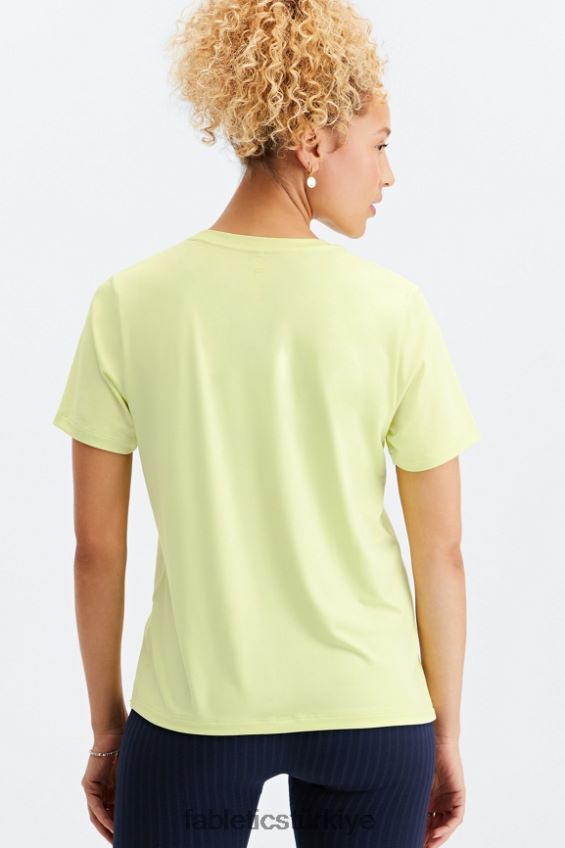 tr Fabletics kadınlar kuru esnek tişört limon kreması 40R06B2018