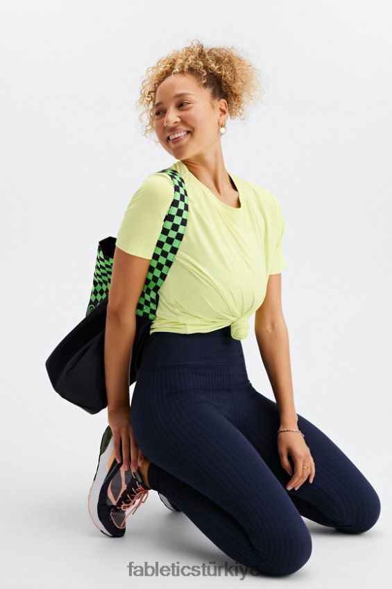 tr Fabletics kadınlar kuru esnek tişört limon kreması 40R06B2018