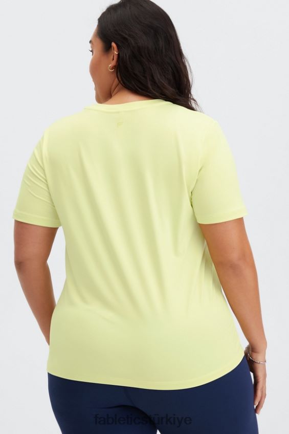tr Fabletics kadınlar kuru esnek tişört limon kreması 40R06B2019