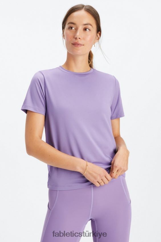 tr Fabletics kadınlar kuru esnek tişört menekşe 40R06B2010