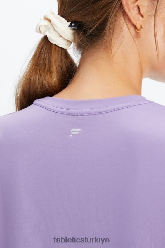 tr Fabletics kadınlar kuru esnek tişört menekşe 40R06B2010