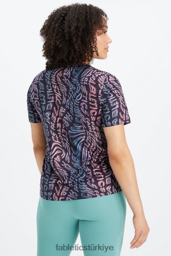 tr Fabletics kadınlar kuru esnek tişört zihin erimesi 40R06B2009