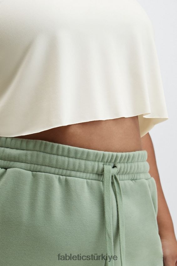 tr Fabletics kadınlar kuru esnek ultra kısa kollu kısa kollu tişört açık beyaz 40R06B1956