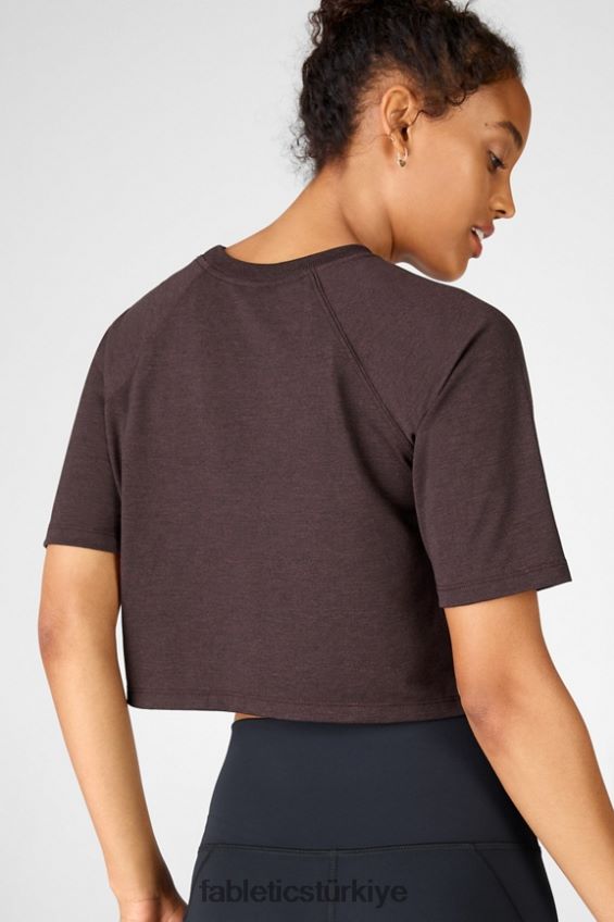 tr Fabletics kadınlar loveday kısa kollu raglan tişört paslı funda 40R06B2104