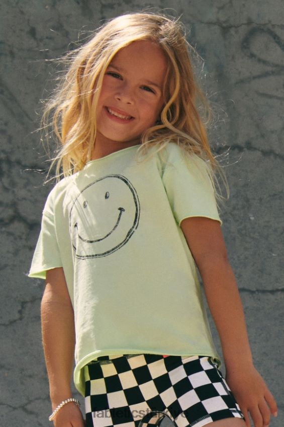 tr Fabletics kadınlar mini aliah kısa kollu vintage tişört aloe/siyah 40R06B2026