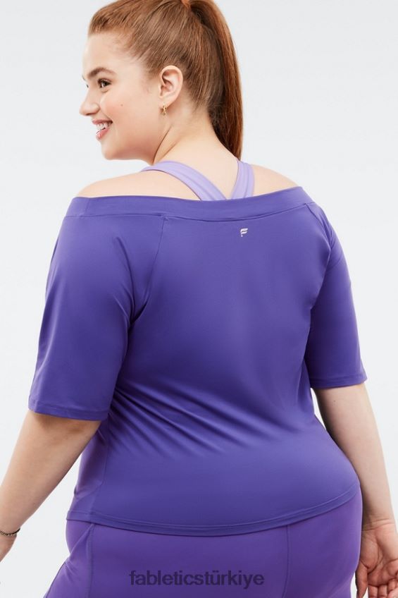 tr Fabletics kadınlar natasha kısa kollu top mistik 40R06B2088
