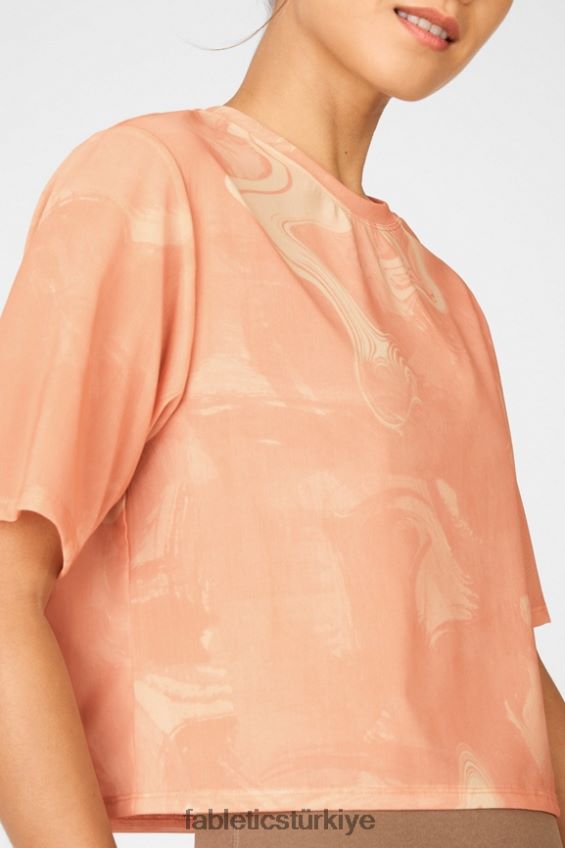 tr Fabletics kadınlar nayeli file tişört ebru gün doğumu 40R06B2089