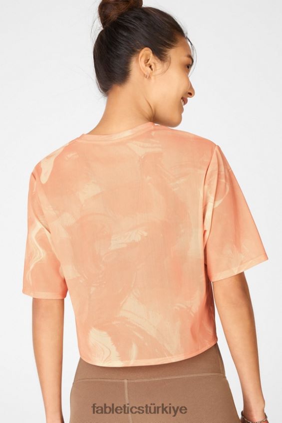 tr Fabletics kadınlar nayeli file tişört ebru gün doğumu 40R06B2089