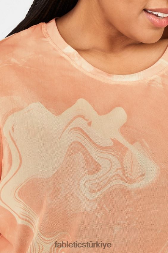 tr Fabletics kadınlar nayeli file tişört ebru gün doğumu 40R06B2090