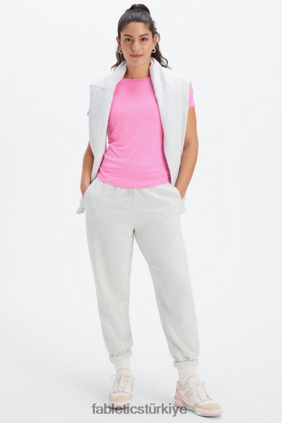 tr Fabletics kadınlar phoenix lite kısa kollu üst elektrikli gül 40R06B1990