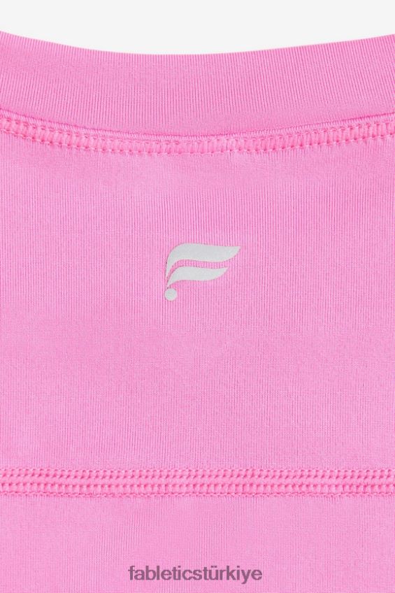 tr Fabletics kadınlar phoenix lite kısa kollu üst elektrikli gül 40R06B1990