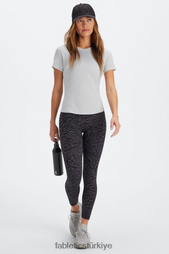 tr Fabletics kadınlar phoenix lite kısa kollu üst mineral gri 40R06B1976