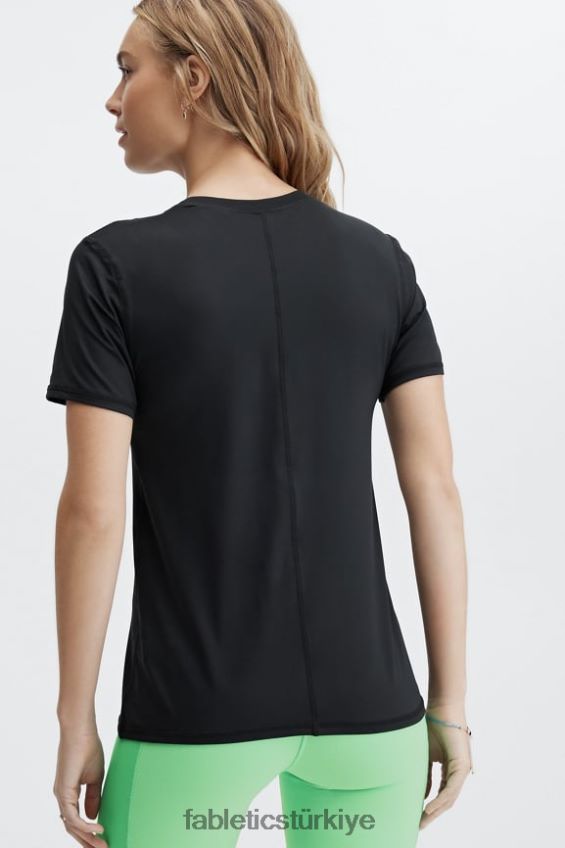 tr Fabletics kadınlar phoenix lite kısa kollu üst siyah 40R06B1975