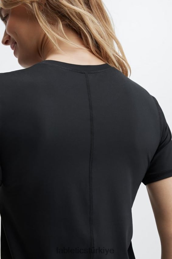 tr Fabletics kadınlar phoenix lite kısa kollu üst siyah 40R06B1975