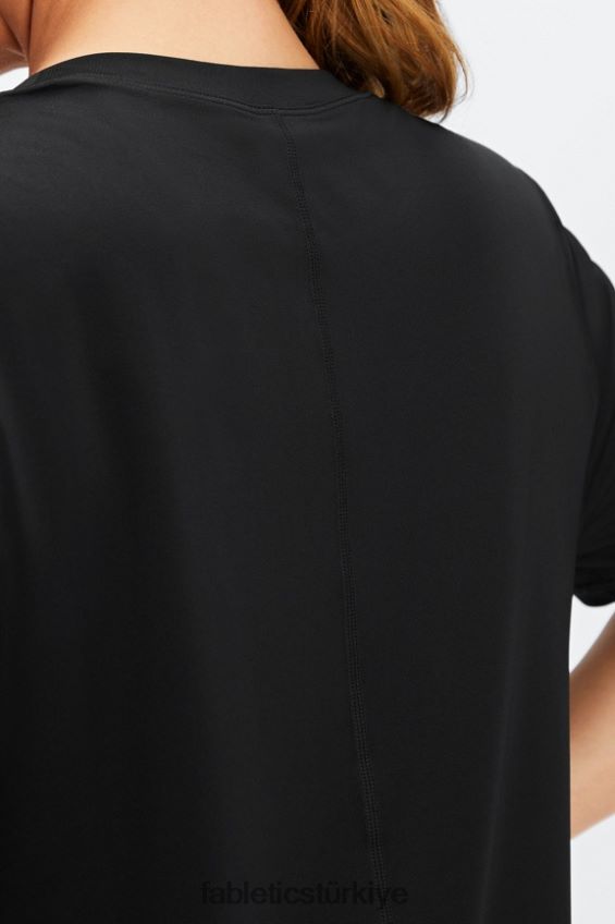 tr Fabletics kadınlar phoenix lite kısa kollu üst siyah 40R06B2027