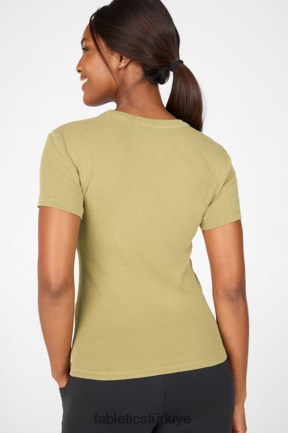 tr Fabletics kadınlar tinsley kısa kollu tişört Kekik 40R06B2067
