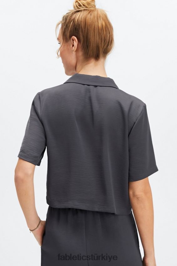 tr Fabletics kadınlar uyku düğmesi aşağı kalaylı 40R06B2032