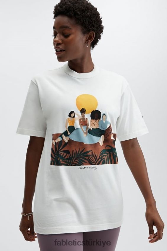 tr Fabletics kadınlar uyum unisex tişört bulut dansçısı 40R06B2076