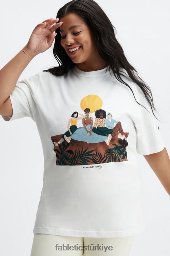tr Fabletics kadınlar uyum unisex tişört bulut dansçısı 40R06B2076