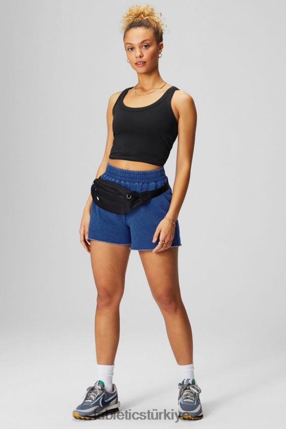 tr Fabletics kadınlar %100 pamuk kepçe tankı siyah 40R06B2157