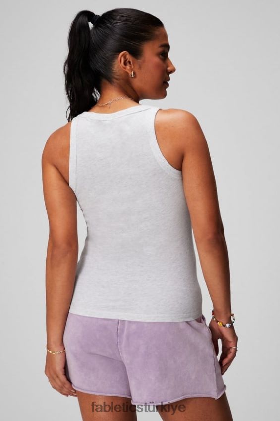 tr Fabletics kadınlar %100 pamuk kepçe tankı yumuşak gri funda 40R06B2160