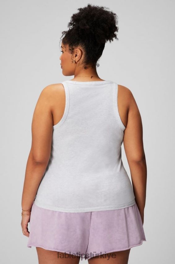 tr Fabletics kadınlar %100 pamuk kepçe tankı yumuşak gri funda 40R06B2161