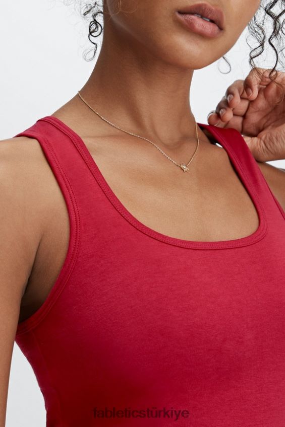 tr Fabletics kadınlar 7/24 brit tankı koyu Kırmızı 40R06B2256