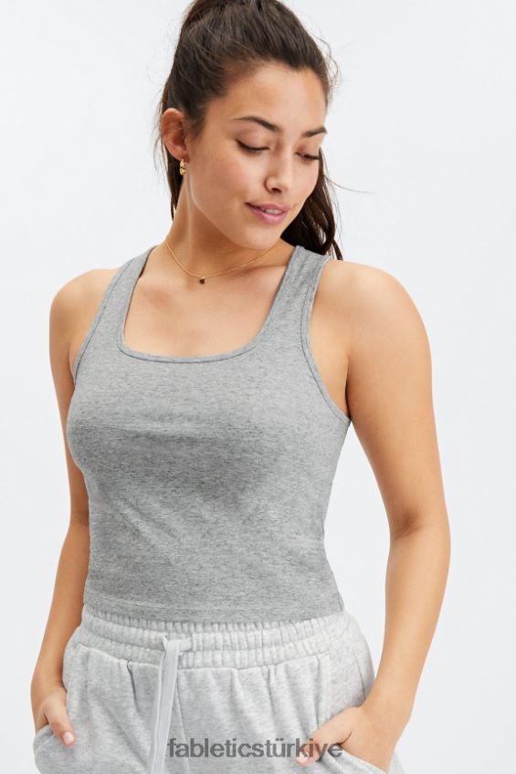 tr Fabletics kadınlar 7/24 brit tankı orta gri funda 40R06B2252