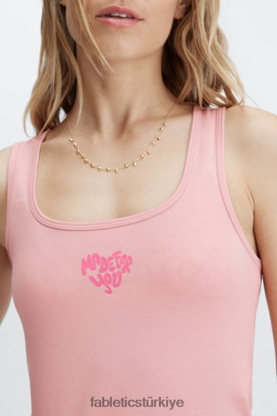 tr Fabletics kadınlar 7/24 brit tankı pembe kil 40R06B2255
