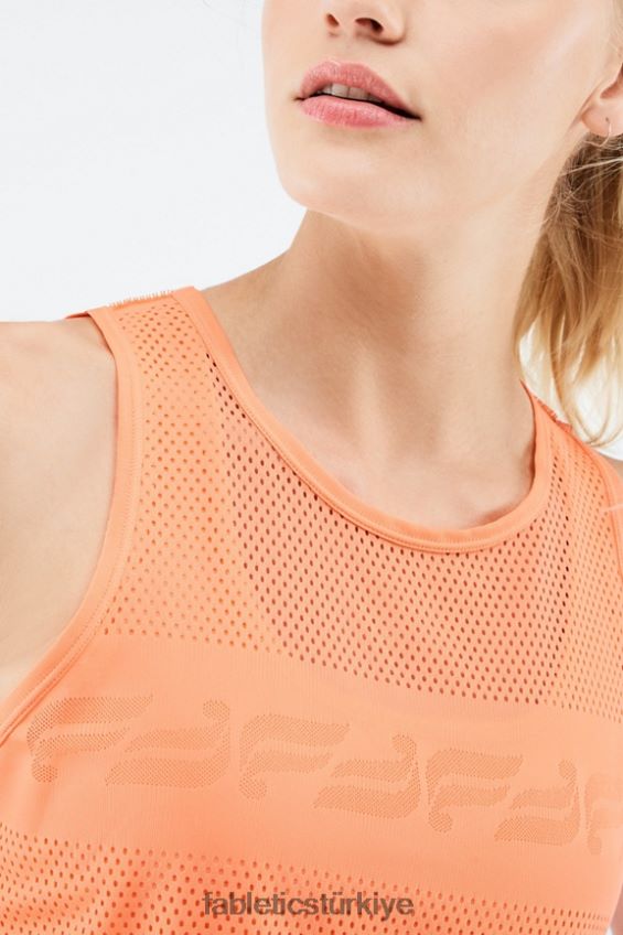 tr Fabletics kadınlar Wilder heykel örgülü atlet portakal patlaması 40R06B2334
