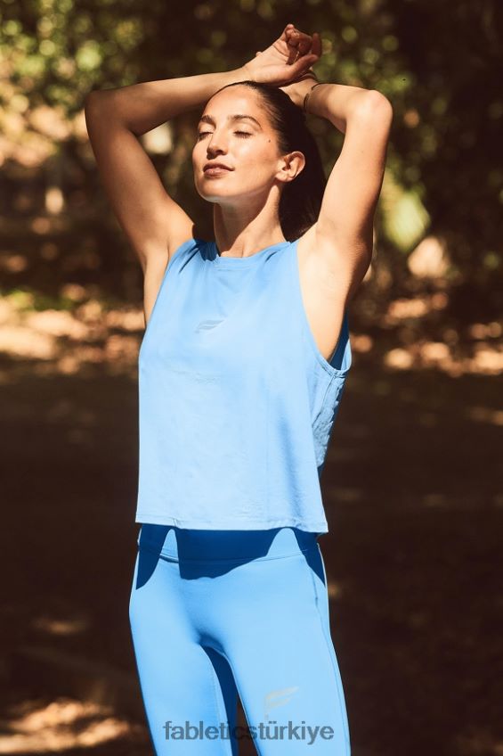 tr Fabletics kadınlar anka kuşu nefes kas tankı adadan kaçış/yansıtıcı logo 40R06B2263