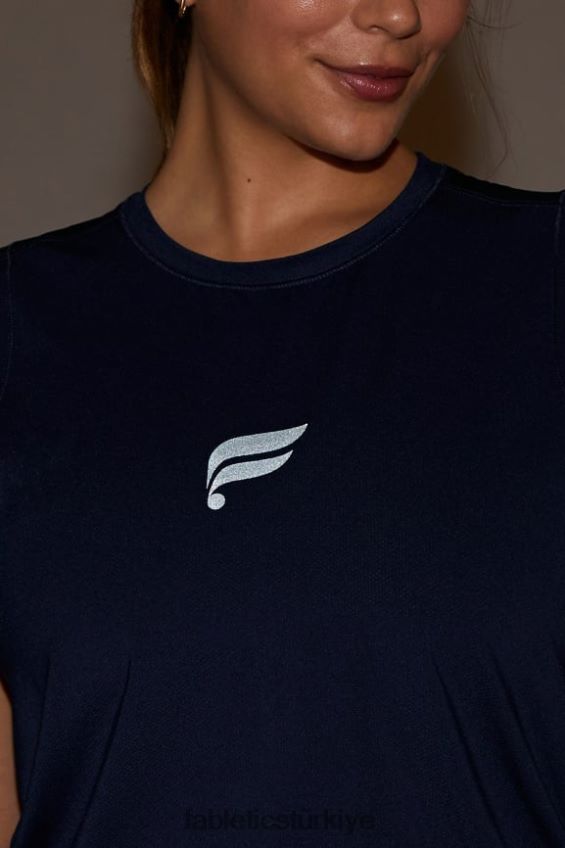 tr Fabletics kadınlar anka kuşu nefes kas tankı derin lacivert/yansıtıcı logo 40R06B2264