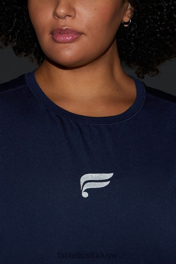 tr Fabletics kadınlar anka kuşu nefes kas tankı derin lacivert/yansıtıcı logo 40R06B2265