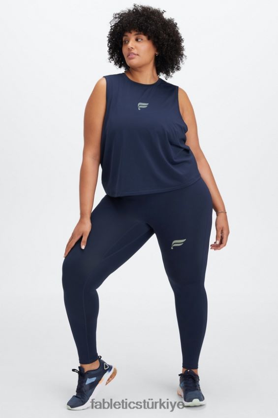 tr Fabletics kadınlar anka kuşu nefes kas tankı derin lacivert/yansıtıcı logo 40R06B2265