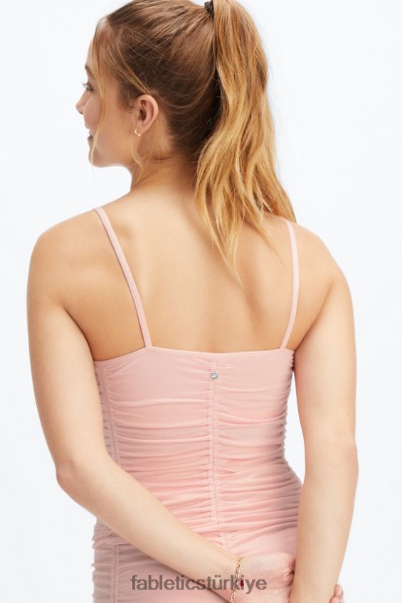 tr Fabletics kadınlar anya dikişsiz dantelli atlet guava 40R06B2241