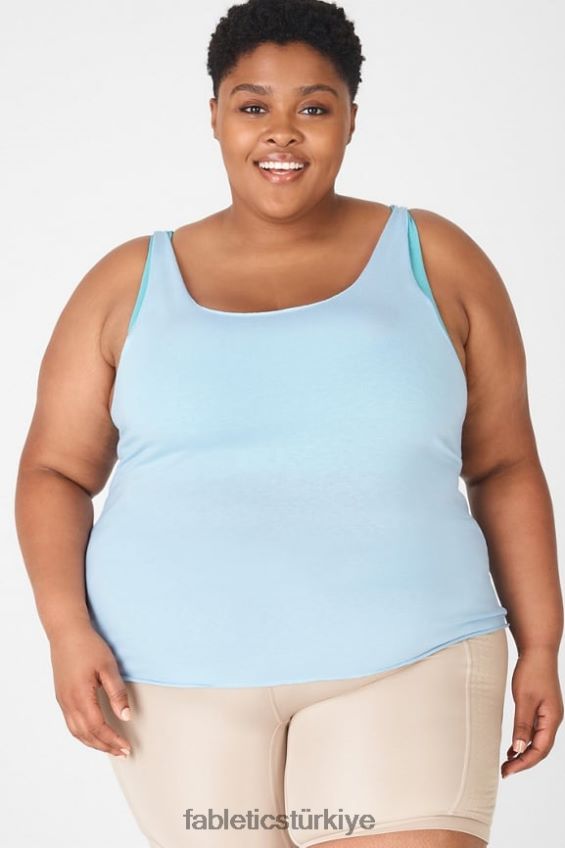 tr Fabletics kadınlar arya tankı gökyüzü yolu 40R06B2353