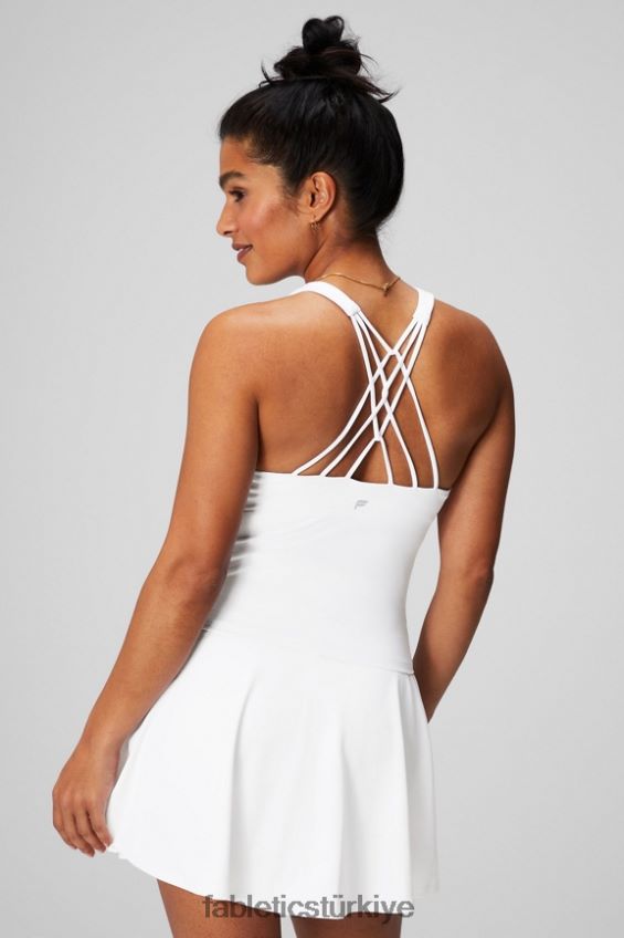 tr Fabletics kadınlar askılı dahili sütyen atleti klasik beyaz 40R06B2132